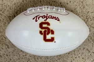 USC Trojans Full Size 2 White Panel Autographable Football NCAA Display - Picture 1 of 2