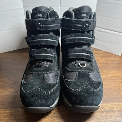 Botas de caminhada masculinas LL Bean 11W camurça preta impermeável isolada gancho laço Tek 2.5 - Imagem 1 de 4