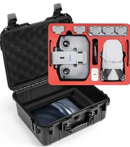 Double Layer DJI Mini 4K / 2 SE Drone Hard Case Waterproof Mavic Mini 2 SE New - Imagen 1 de 6