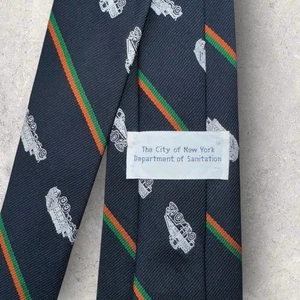 The City Of New York Department Of Sanitation Tie 56” - Garbage Truck - Vintage - Picture 1 of 6
