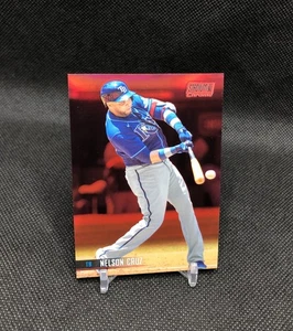 2021 Topps Stadium Club CHROME Nelson Cruz /5 RED REFRACTOR SSP #250 (1/5) 💪🏾 - Picture 1 of 17