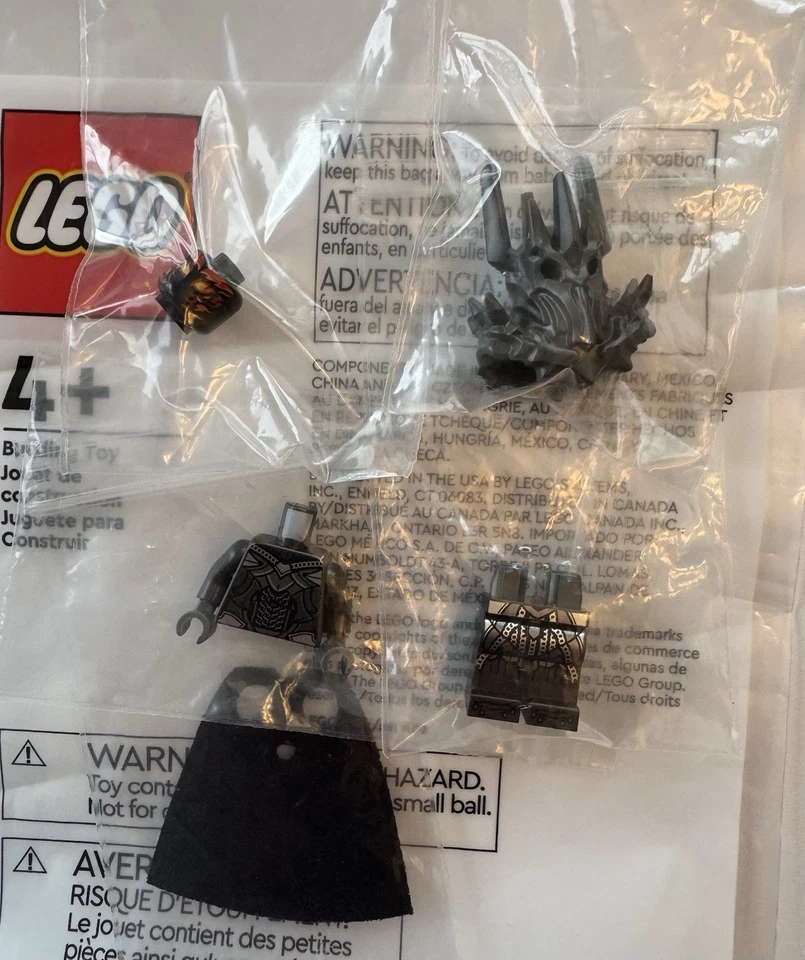 LEGO Sauron Minifigura El Señor de los Anillos Set 10333 Barad-Dur NUEVO LEER DESC Foto 1 de 2