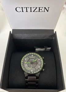 Reloj Pulsera Citizen CC3035-50E Onda Satelital GPS Freedom 44mm Hombre-Negro/Verde - Imagen 1 de 16