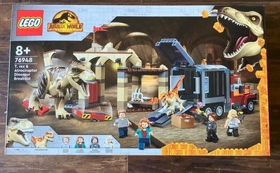 Lego 76948 Jurassic World T. rex Atrociraptor Dinosaur Breakout NEW SEALED - Image 1 of 4