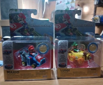 Jakks World Of Nintendo Super Mario Coin Racers Mario Kart Toy Car Mario & Luigi Foto 1 de 4
