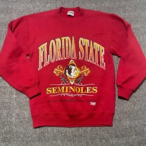 Vintage Florida State Seminoles Sweatshirt Mens Medium Team Edition USA Noles - Picture 1 of 10