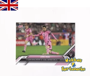 2024 Topps AHORA MLS 43 Lionel Messi Base Inter Miami 1er Jugador en Historia MLS - Imagen 1 de 1