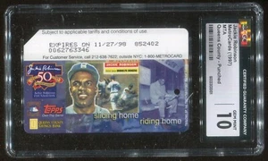 Rare 1997 Topps Baseball Jackie Robinson  NYC Metro Card Graded 10 Gem Mint CGC - Picture 1 of 1