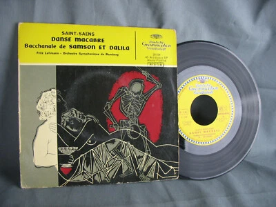 SAINT-SAENS - "Danse Macabre - Bacchanale" GERMAN EP 7" 45 - Grammophon 30 054 - Photo 1/3