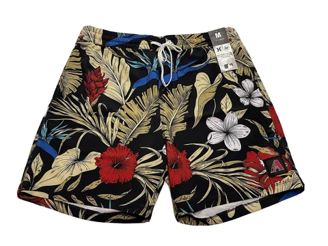 Men's Hurley '47 Brand Arizona Diamondbacks Cannonball Tropics Swim Short Medium Cover