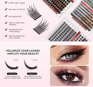 DIY Lash Extension Kit - D Curl Individual Lashes with Bond & Seal, Remover - Picture 1 of 4