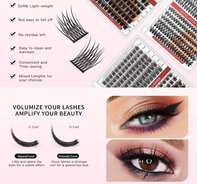 DIY Lash Extension Kit - D Curl Individual Lashes with Bond & Seal, Remover - Image 1 of 4