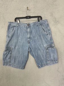 Vintage Levis SilverTab Mens Shorts Jean 40 Blue Baggy Wide Leg Y2k Skate - Picture 1 of 13