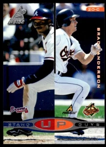 1998 Pinnacle Inside Stand Up Guys BRADY ANDERSON BERNIE WILLIAMS - Picture 1 of 2