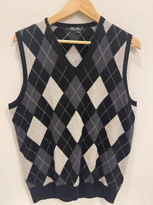 Polo Ralph Lauren RLX Suéter Masculino Lã Merino Colete de Golfe Tamanho G - Imagem 1 de 3