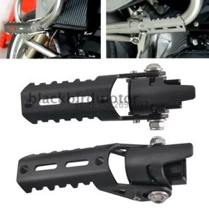 25mm Black - Highway Foot Pegs For Pipes Triumph Tiger Explorer For BMW R1200GS - Picture 1 of 12