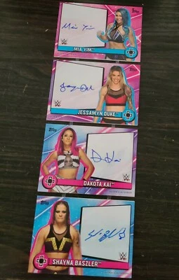 2021 WWE Women’s Division signed booklet Shayna Baszler Dakota Kai Yim Duke /25 - Image 1 of 4