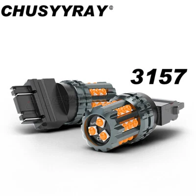 3157 Bombillas LED intermitentes delanteras 2 piezas para Nissan Armada 2005-2015 ámbar Foto 1 de 4