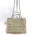 Salvatore Ferragamo Shoulder Bag Handbag 2Way Gold Ladies Made In Japan Used