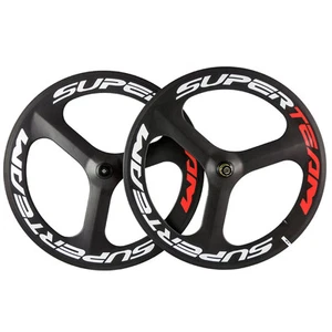 Superteam 70 mm 3 Speichenrad Clincher Carbonräder Rennrad Carbon Radsatz - Bild 1 von 6