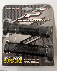 Progrip 713 Single Density Motorcycle Road Grips Black FITS HONDA (OEM STYLE) - Picture 1 of 7