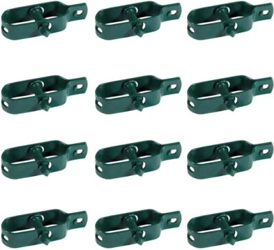 Tendifilo Plastificato Verde per Recinzione, Rete o altro, in metallo kit 12 pcs - Immagine 1 di 4