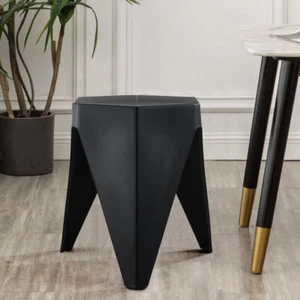 6x Children Stackable Stools Plastic Dining Chairs Camping Hotel Kitchen Chairs - Picture 1 of 31