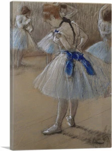 ARTCANVAS Dancer 1880 Canvas Art Print by Edgar Degas - Picture 1 of 11