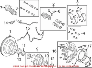 Genuine OEM Mopar Rear Passenger Right Disc Brake Caliper For Ram 2500 3500 - Picture 1 of 1