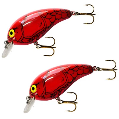 2x Cotton Cordell - Red Craw - Big O Crankbait Lure Crawdad 1/3 oz NIP    J22 - Image 1 of 4