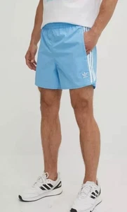 Adidas Herren drei Streifen Sprinter Shorts Farbe blau Burst Größe M neu mit Etikett UVP $ 45 - Bild 1 von 4