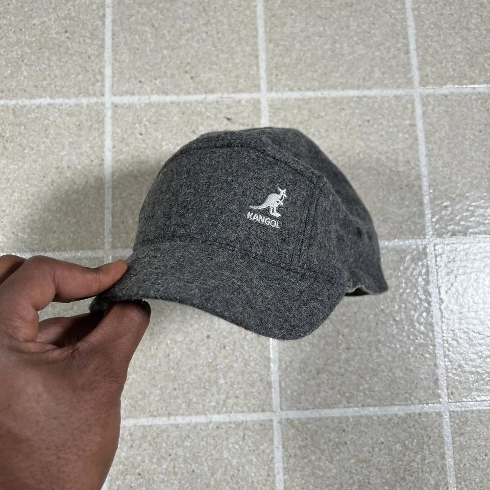 Gorra de béisbol gris lana tacaña Kangol Melton gorra espacial de colección Foto 1 de 4