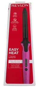 Revlon Easy Heat Precision Hair Curling Iron - 1" Extra Long Barrel - Pink - Picture 1 of 4