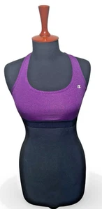 Champion Sports Bra Sz S Marled Purple Max Support Scoop Neckline - Picture 1 of 3