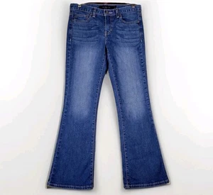 CALVIN KLEIN Jeans Women's 4 Flare Blue Designer Denim Y2K Retro Bootcut - Picture 1 of 9