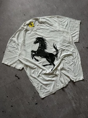 男式法拉利 1996 Horse Stallion 许可 T 恤,尺寸 L,Y2K   — 第 1/4 张图片