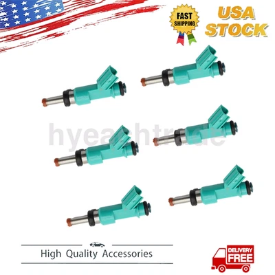 6× Denso Fuel Injectors For Toyota Sienna 3.5L V6 2012 2013 2014 2015 2016 Foto 1 de 4