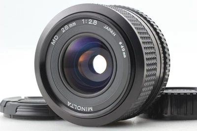 [MINT] Minolta New MD 28mm F2.8 NMD MF Wide Angle Lens From JAPAN 5K05 - Image 1 of 4