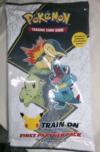 Pokemon TCG First Partner Pack JOHTO 25th Anniversary Train On Oversized Cards - Picture 1 of 2