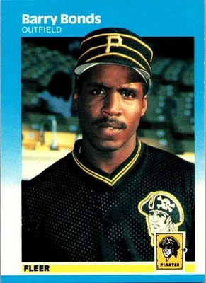 Tarjeta de béisbol Fleer MLB 1987 Piratas de Pittsburgh Barry Bonds #604 Foto 1 de 2