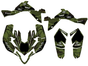 2009-2012 LTZ 400 APACHE Green Senge Graphics Kit Compatible with Suzuki - Picture 1 of 7