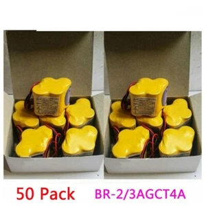 50 Pack BR-2/3AGCT4A 6V PLC Battery For FANUC A98L-0031-0025 CNC Mahine w/ Plug - Picture 1 of 7