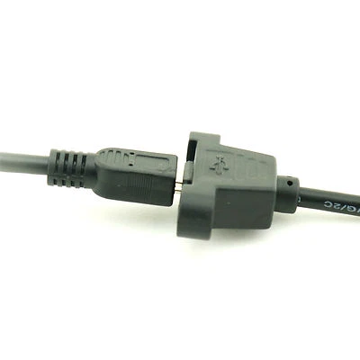 10xMini USB 5 Pin Male to Female with Screw Hole Panel Mount Extention Cable 1ft - Image 1 of 4