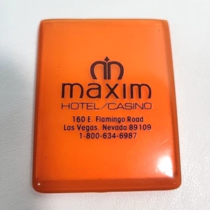 Vintage Las Vegas Casino Maxim Hotel Casino Flamingo Road NV Advertising Ad Case - Picture 1 of 5