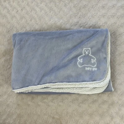 Baby Gap Oso de Peluche Bebé Manta Lila Blanco Sherpa Seguridad Lovey Foto 1 de 4