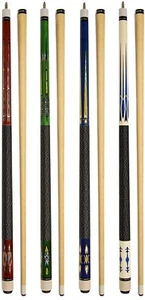 Set of 4 Pool Cues New 58" Billiard House Bar Pool Cue Sticks SET 15-18 - NEW - Picture 1 of 1