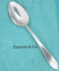 REEDED EDGE por TIFFANY & Co. Cuchara grande de plata esterlina de 83/4 pulgadas para servir con mono - Imagen 1 de 7
