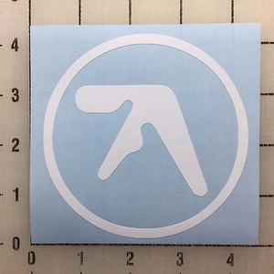 Aphex Twin Vinyl Decal Sticker 4" Wide White - Includes Two Stickers - Picture 1 of 3