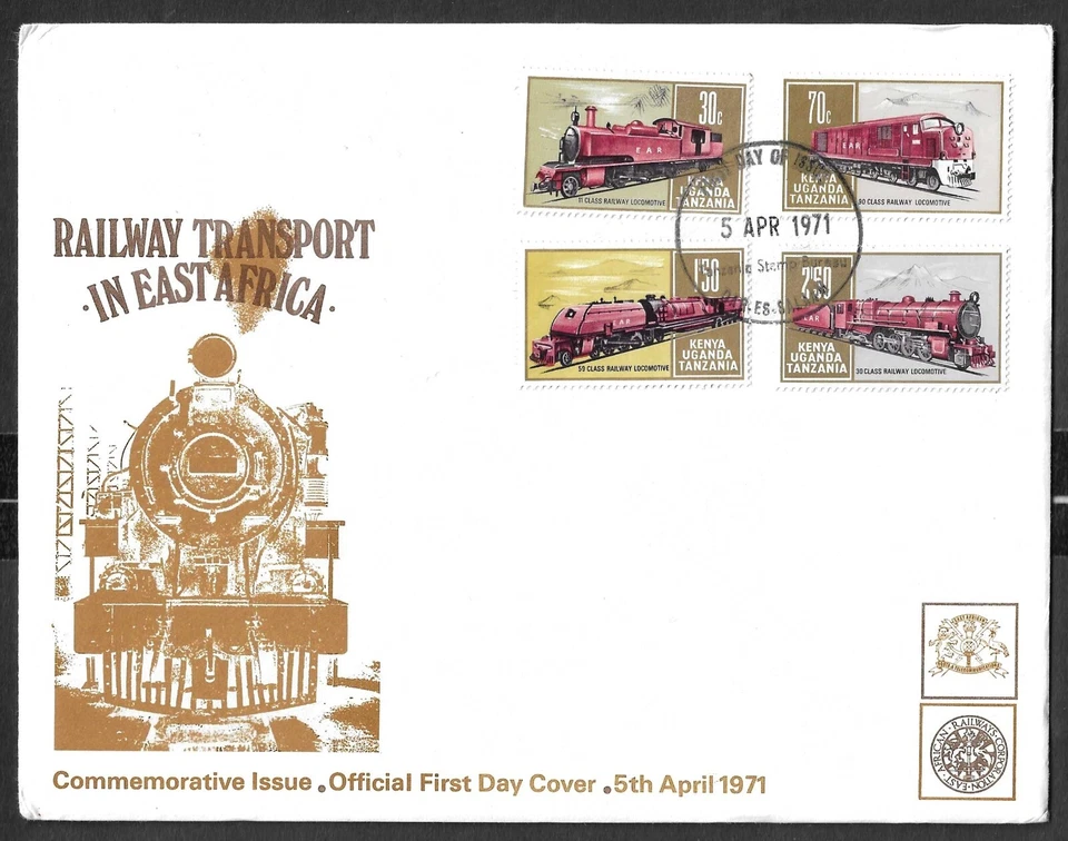 BRITISH KUT/EAST AFRICA - TRANSPORTE FERROVIARIO EN ÁFRICA ORIENTAL - 5 de abril de 1971 Foto 1 de 1