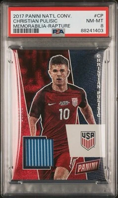2016-2017 Panini National Christian Pulisic /49 Memorabilia Relic PSA 8 PoP 1 - Image 1 of 2